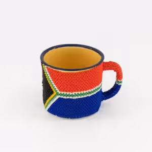African Beaded Mug