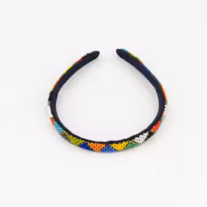 Multicoloured Beaded Headband
