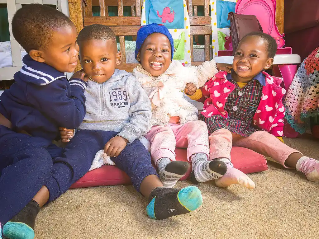 3 ways to support a child. Children at Project Hope Daycare.